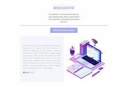 Biografie Des Webdesigners - Responsive Website-Vorlagen