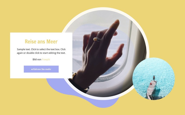 Der Beginn der Reise Website Builder-Vorlagen