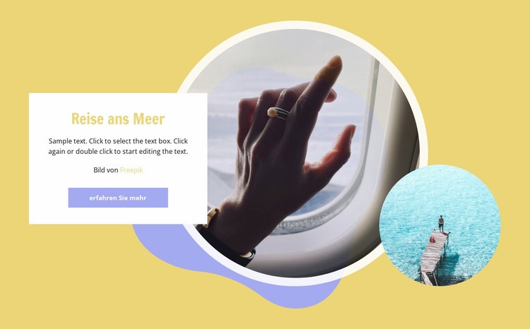 Der Beginn der Reise Landing Page