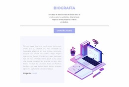 Creador De Sitios Web Multipropósito Para Biografía Del Diseñador Web