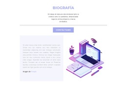Biografía Del Diseñador Web - Maqueta Responsiva