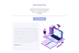 Biografía Del Diseñador Web - Plantilla Web