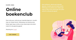 Boekenclub - HTML-Paginasjabloon