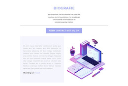 Biografie Van Webdesigner - Websjabloon