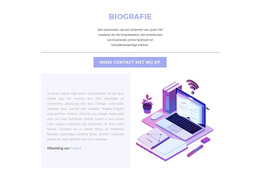 Biografie Van Webdesigner - Ultiem WordPress-Thema