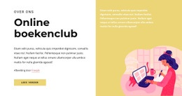 Boekenclub - Eenvoudig Websitemodel
