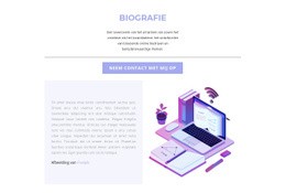 Websiteontwerp Voor Biografie Van Webdesigner