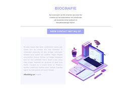 Biografie Van Webdesigner - Eenvoudig Websitesjabloon