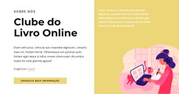 Clube Do Livro Modelo De Página De Destino