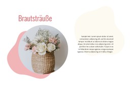 Brautsträuße Premium-CSS-Vorlage