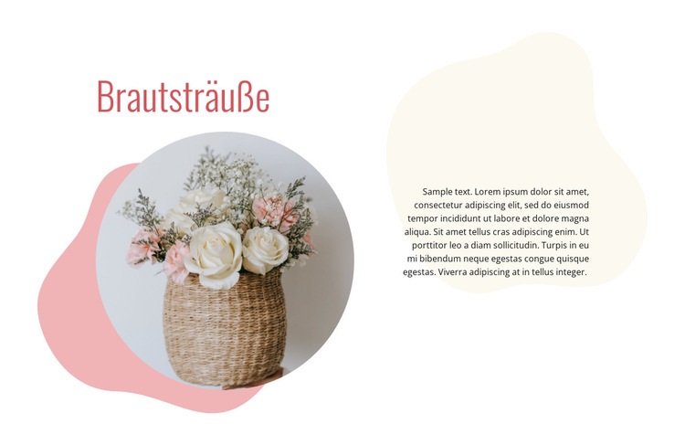 Brautsträuße Landing Page