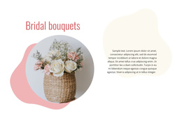Stunning Web Design For Bridal Bouquets