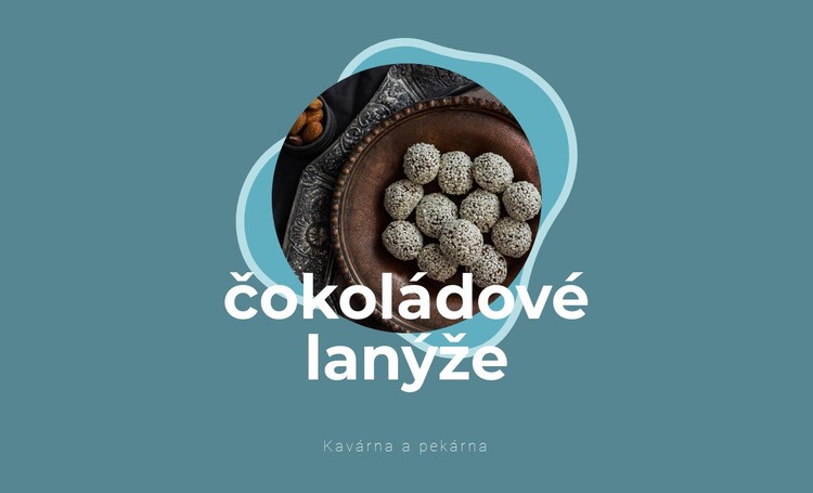 Čokoládové lanýže Šablona CSS