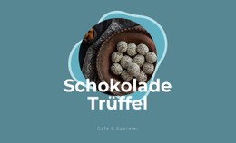 Schokoladentrüffel Kostenlose CSS-Website-Vorlage
