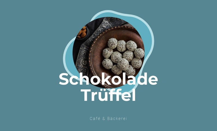 Schokoladentrüffel Website-Modell