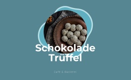 Schokoladentrüffel - Zielseiten-Designer