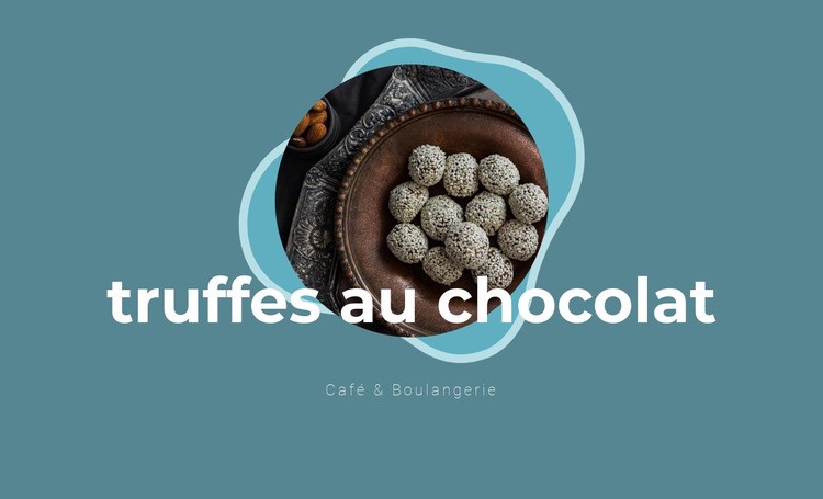 Truffes au chocolat Modèles de constructeur de sites Web