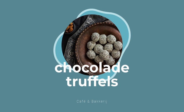 Chocolade truffels Website Builder-sjablonen