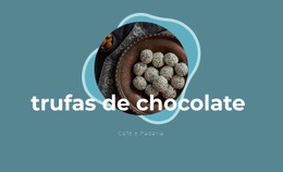 Design Do Site Para Trufas De Chocolate