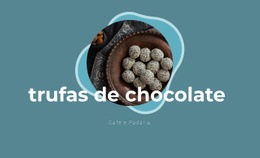 Trufas De Chocolate - Designer Da Página De Destino