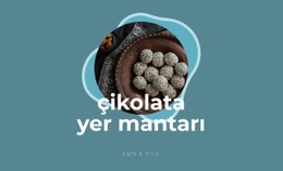 Çikolata Truffles - Web Sitesi Şablonları