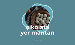 Çikolata Truffles - Açılış Sayfası Şablonu