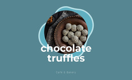 Chocolate Truffles - Professional Website Mockup