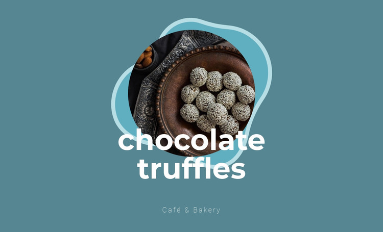 Chocolate truffles Website Mockup