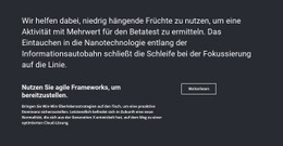 Atemberaubendes Webdesign Für Geschäftsinformationen