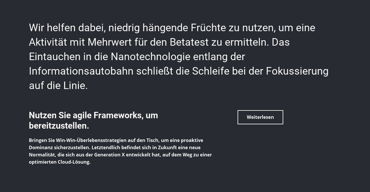 Geschäftsinformationen WordPress-Theme