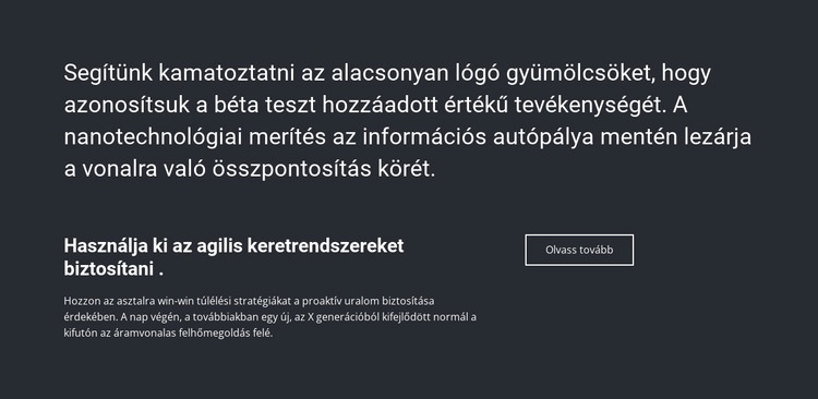 Üzleti információ Sablon