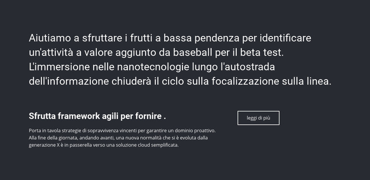 Informazioni d'affari Modello Joomla