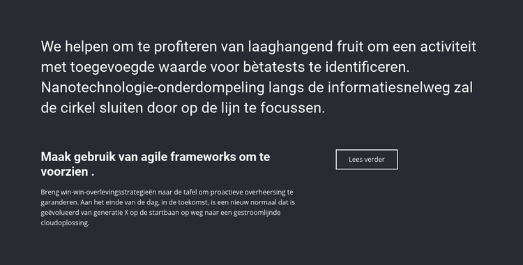 Bedrijfsinformatie Joomla-sjabloon