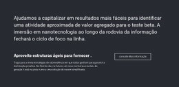 Informação De Negócios Um Modelo De Página