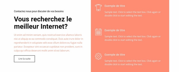 Le meilleur Internet Modèle HTML5