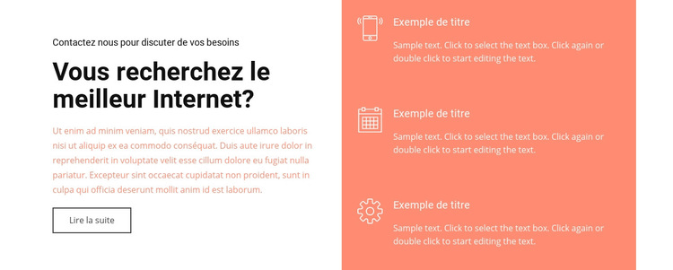 Le meilleur Internet Modèle de site Web