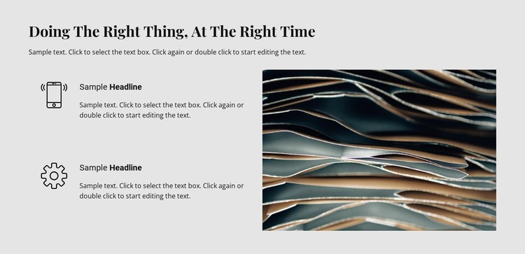Doing the right things CSS Template