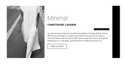 Conception Minimale - HTML5 Website Builder