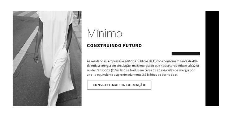 Design mínimo Template CSS