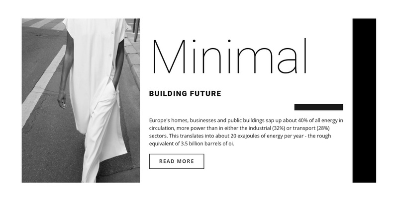 Minimal design Web Page Design