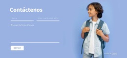 Póngase En Contacto Con El Equipo Educativo - Diseño Responsivo