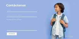 Póngase En Contacto Con El Equipo Educativo - Tema Exclusivo De WordPress