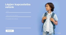 Lépjen Kapcsolatba Az Oktatási Csapattal - HTML Websablon