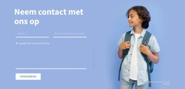 Neem Contact Op Met Het Onderwijsteam - Prachtige Landingspagina