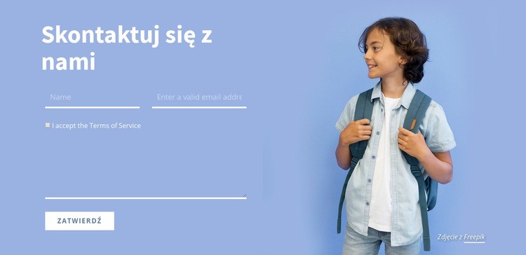 Skontaktuj się z zespołem edukacyjnym Szablony do tworzenia witryn internetowych