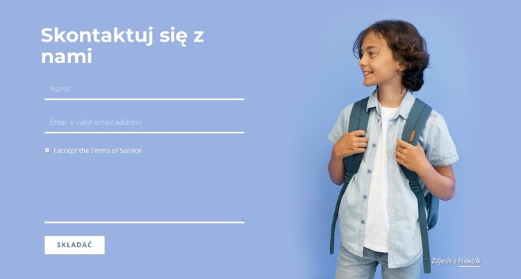 Skontaktuj się z zespołem edukacyjnym Motyw WordPress