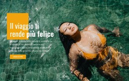 Viaggio Con Snorkeling Guidato - Mockup Di Sito Web Gratuito