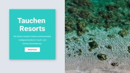 Tauchresorts Einfache HTML-CSS-Vorlage