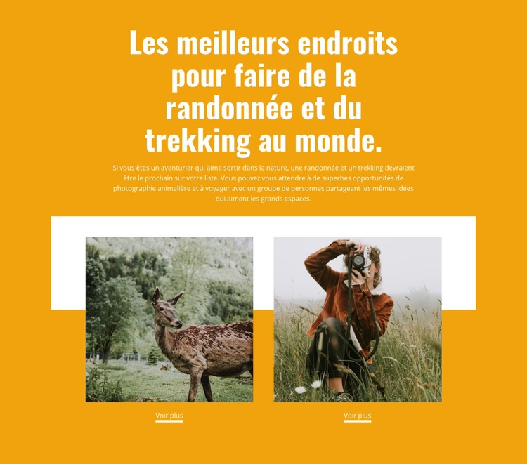 Meilleurs endroits Page de destination