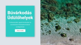 Búvár Üdülőhelyek - Reszponzív Weboldal Tervezés